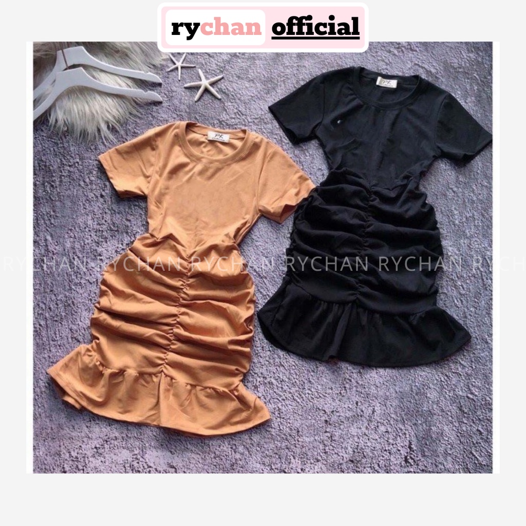 Đầm Body Nhún Sườn Đuôi Cá Đủ Màu - RDO17