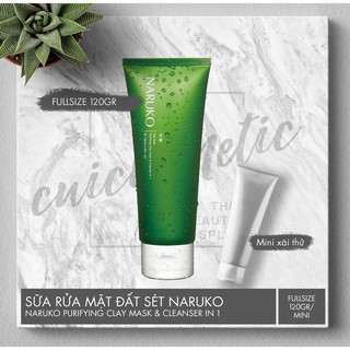 Sữa Rửa Mặt Đất Sét Tràm Trà Naruko Bản Nội Địa Đài Loan 120gr