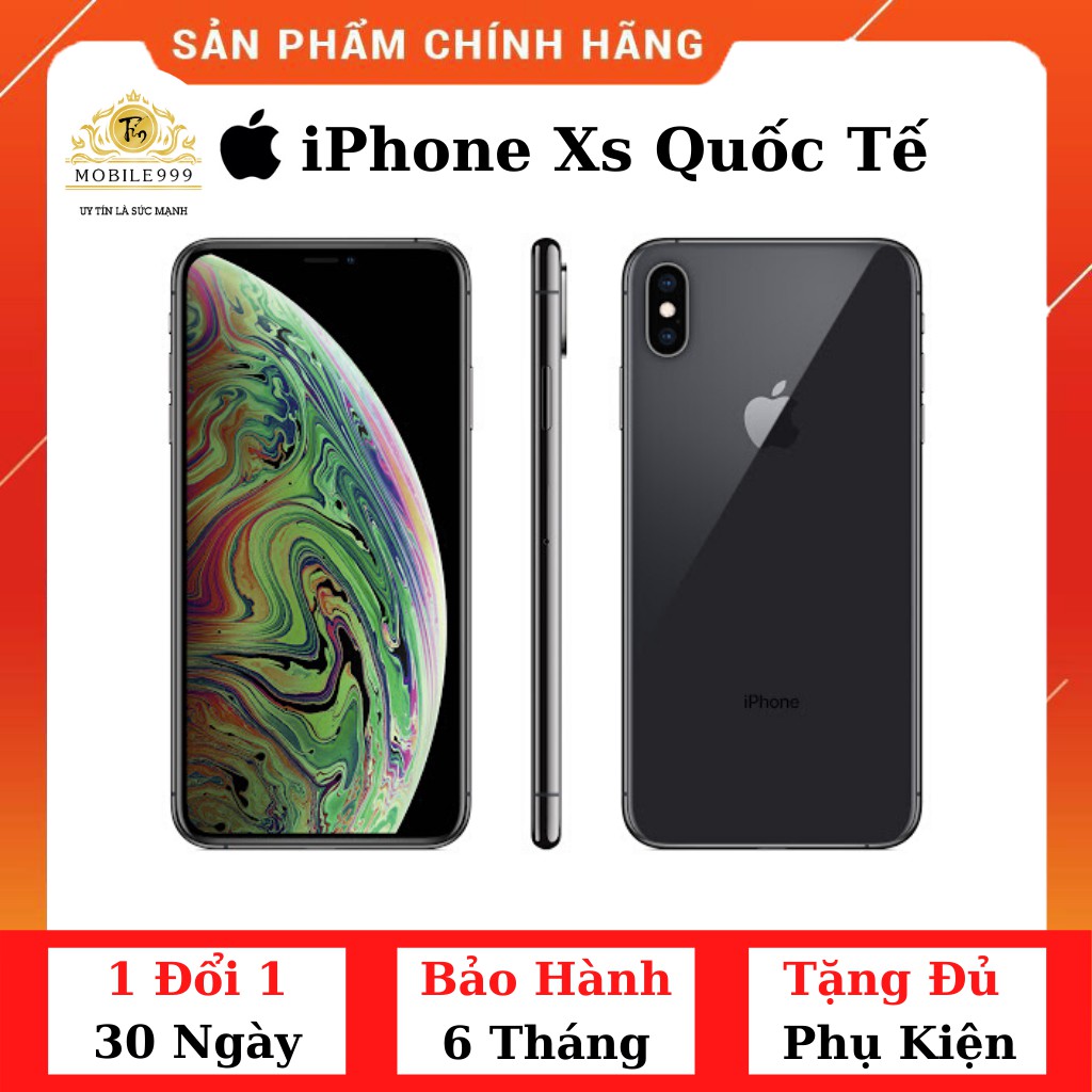 Điện thoại iPhone Xs Quốc Tế 64GB Chính Hãng - Zin Đẹp 99% Như Mới - MOBILE999