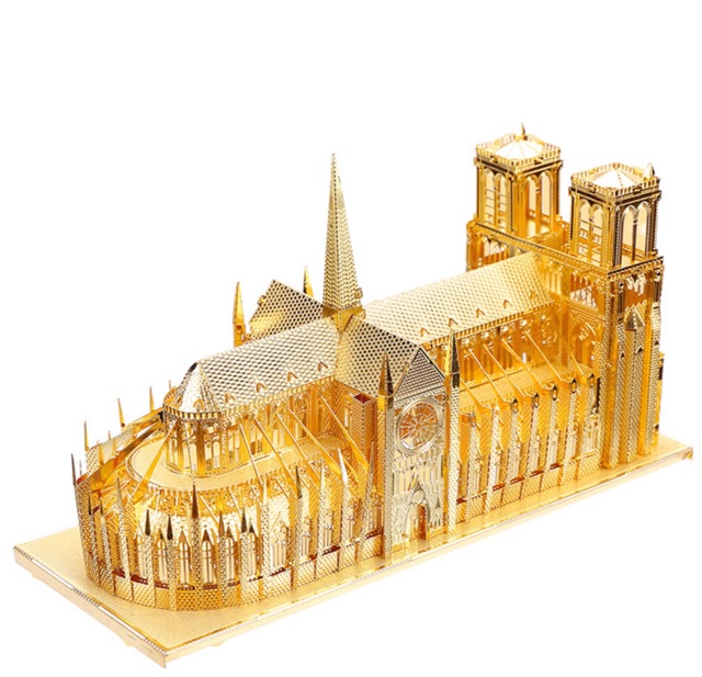 📌 Mô hình lắp ghép kim loại 3d Nhà Thờ Đức Bà Paris ⛪️