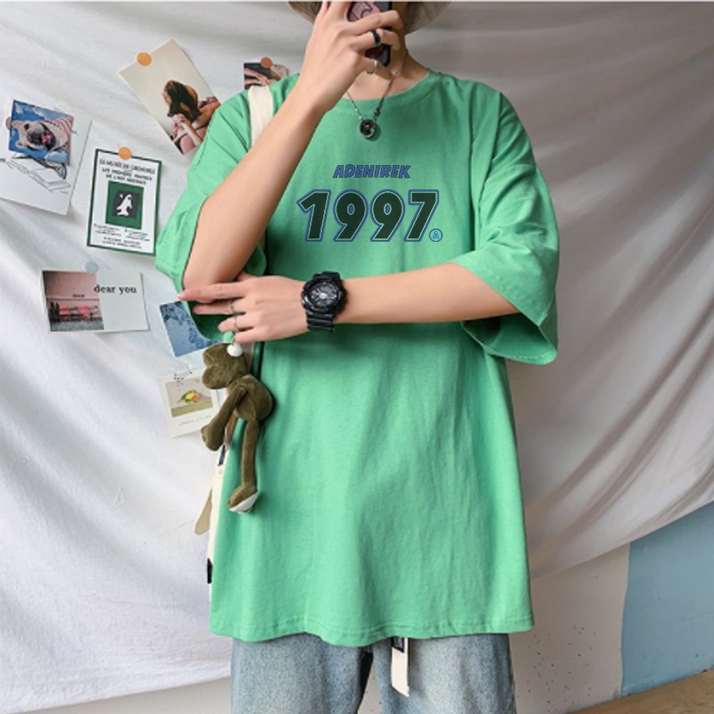 Áo phông nam nữ unisex basic tee form rộng cổ tròn cotton oversize trắng đen ulzzang giá rẻ in cool ngầu 1997 Sammy96
