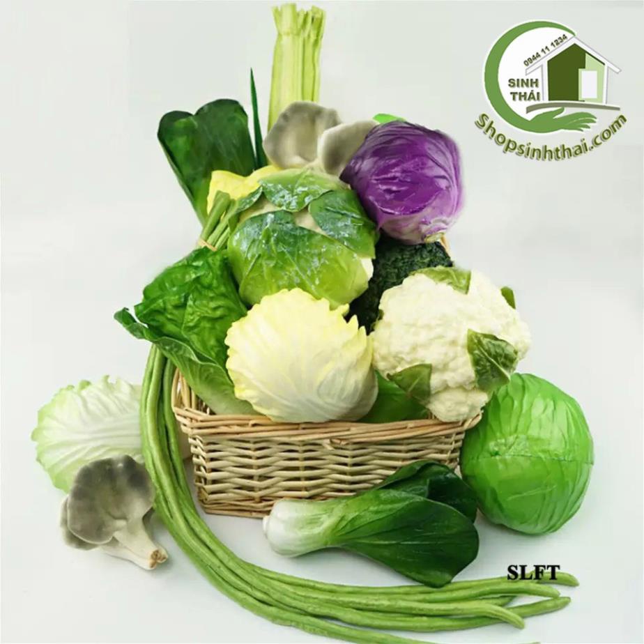 Rau củ quả giả cao cấp - Rau bắp cải, cà rốt, cải thảo, củ cải, khoai tây, hành tỏi, đậu đũa, dưa leo - Chọn loại