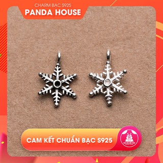 Charm bạc s925 hình bông tuyết size 1x9x13mm - Panda House