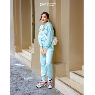Bộ thể thao áo cutout quần bom Cchat