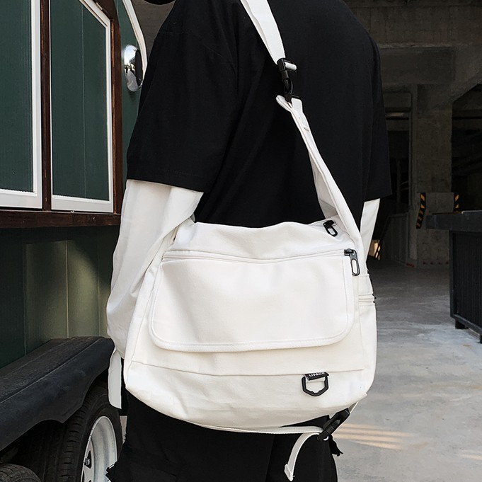 Túi đeo chéo Vintage Lipano Unisex chất vải canvas cao cấp dày dặn