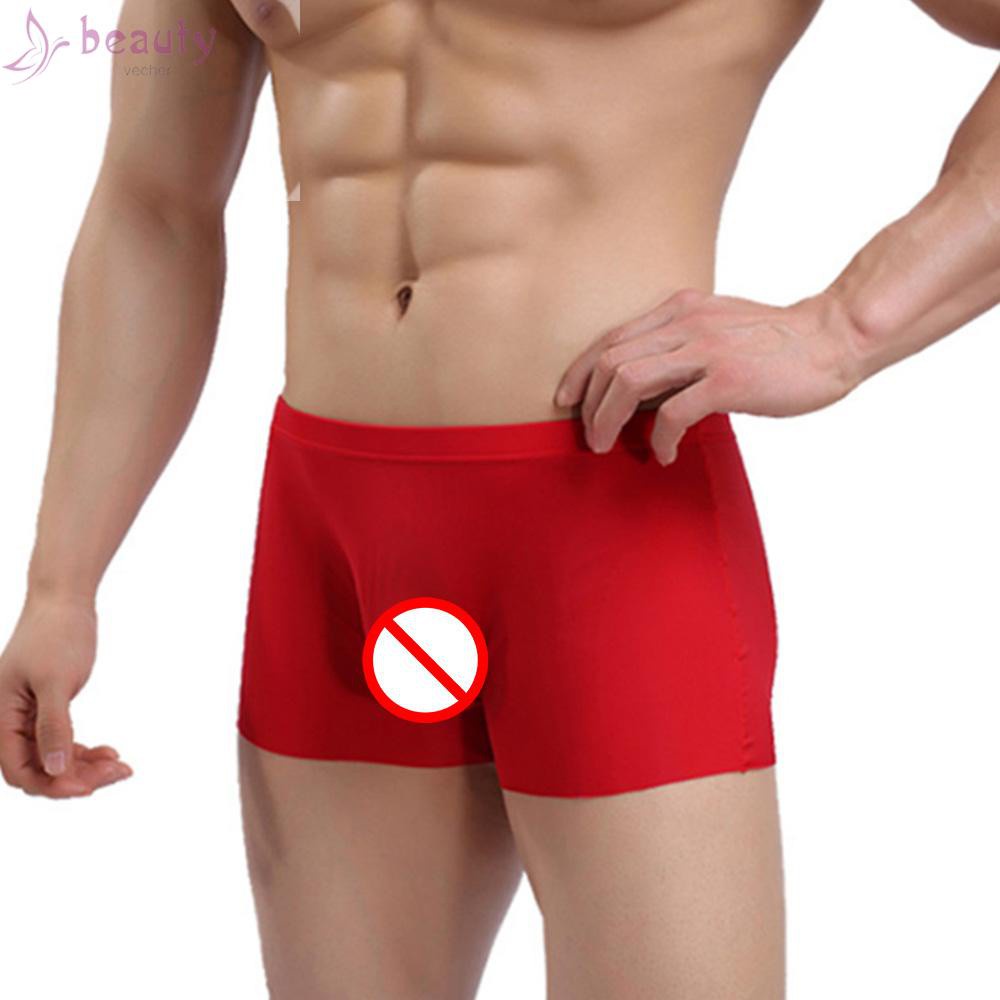 Quần Lót Lụa Lạnh Mềm Không Đường May Thoải Mái 2018