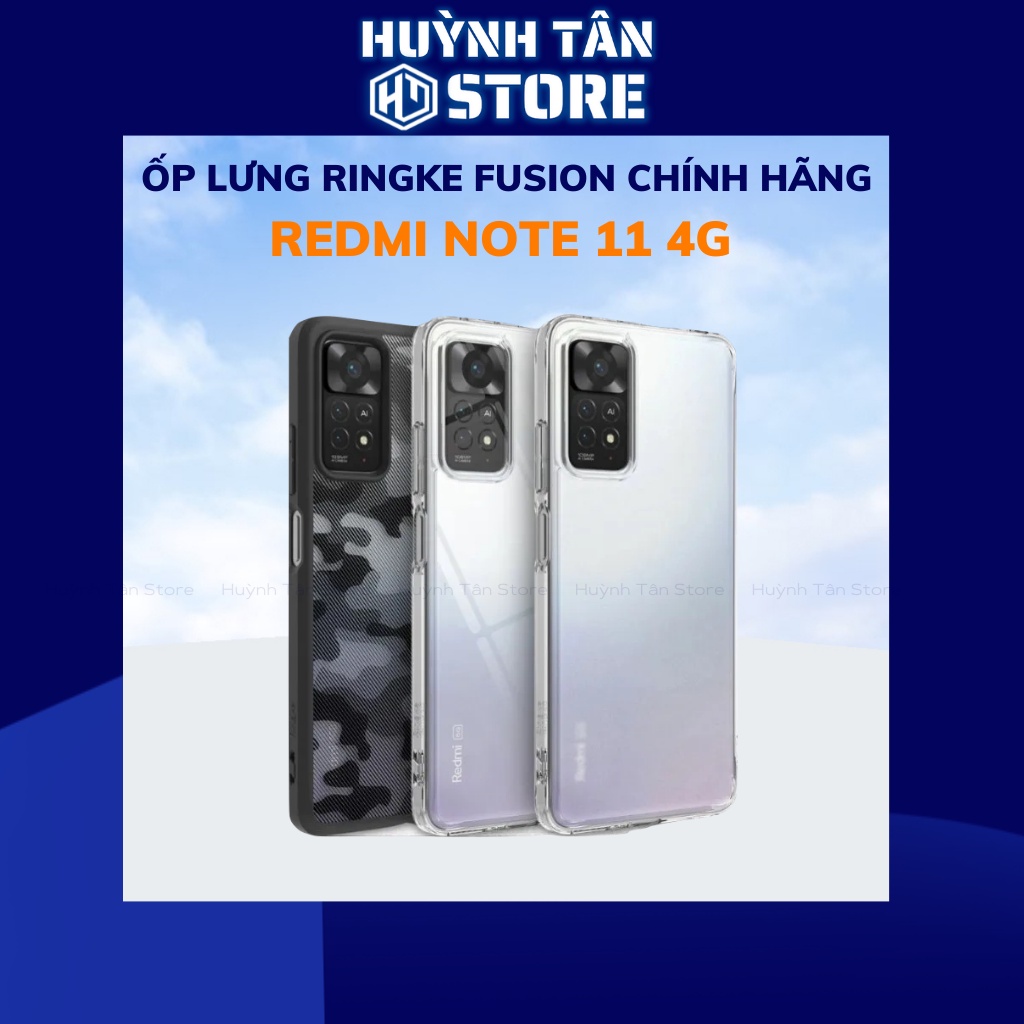 Ốp lưng Xiaomi Redmi Note 11 4g ringke chống sốc hàn quốc bảo vệ camera chính hãng phụ kiện điện thoại huỳnh tân store