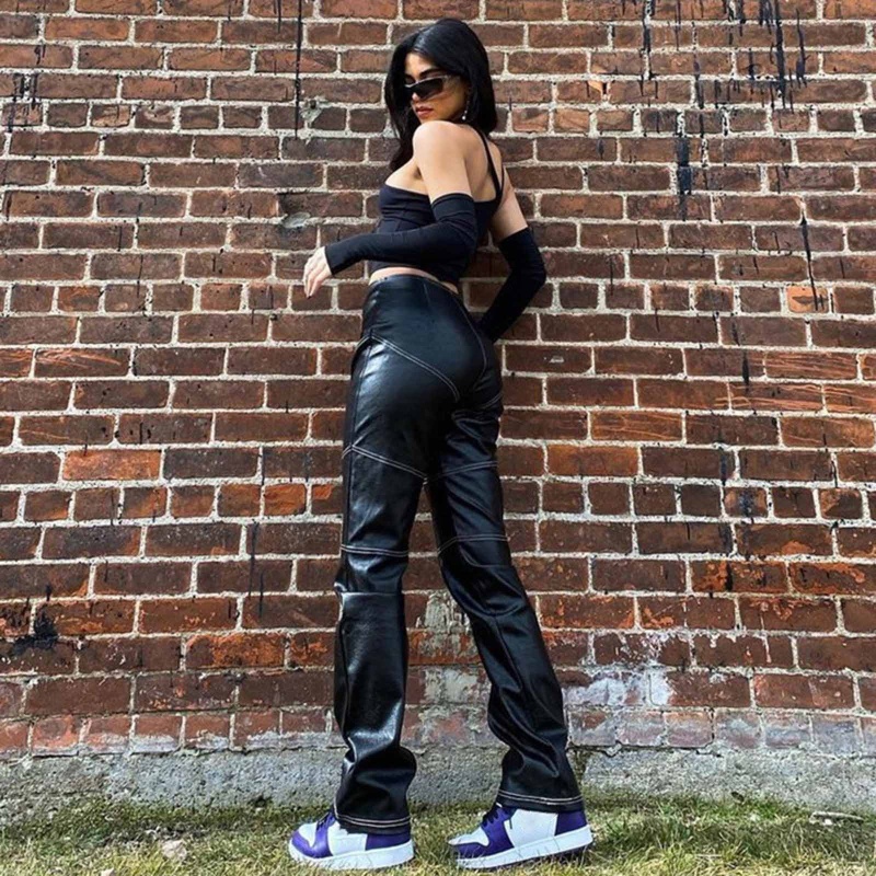 Brroa Áo Ống Crop Top Hai Dây Cắt Không Đều Gợi Cảm Với Tay Áo Rời Phong Cách Harajuku Cho Nữ T