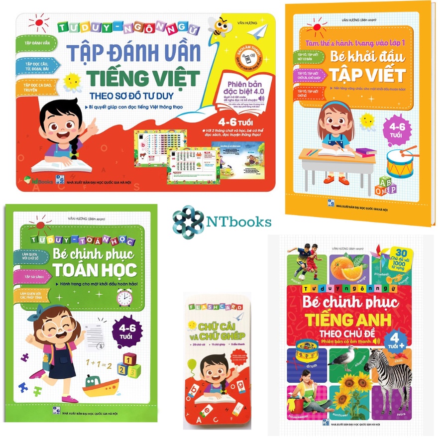 Sách Hành Trang Cho Bé Tự Tin Vào Lớp Một - Tặng bộ thẻ chữ cái và chữ ghép