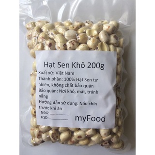 Hạt Sen Khô 200gr-500gr