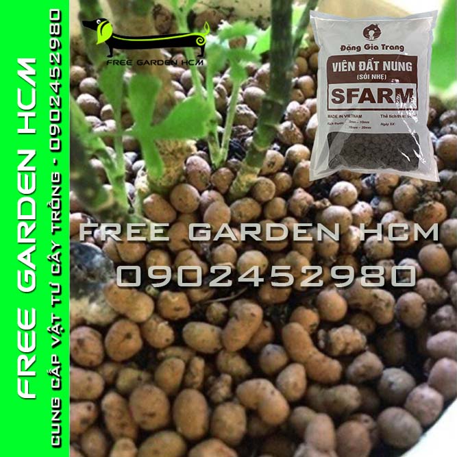 BAO 50dm3  ĐẤT NUNG SFARM/ SỎI NHẸ