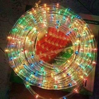 Đèn Led Dây CUộn 10m-CUỘN 10m ĐÈN LED NHẤP NHÁY NHIỀU MÀU TRANG TRÍ TẾT - Chống Nước Cực Tốt , Dây Bọc Trong Ống Nhựa