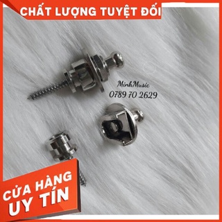 Strap lock gắn đàn guitar 1 bộ hình thật ( nhắn tin màu cho shop )