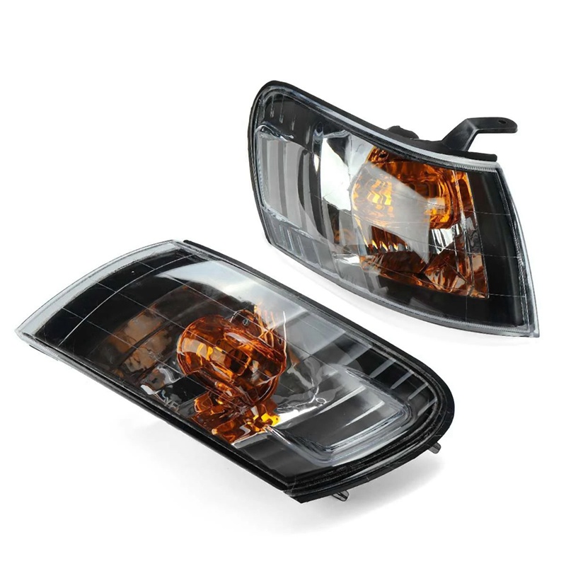 2pcs Đèn góc phía trước ô tô Ống kính màu đen cho Toyota Corolla AE100 E100 AE101 1993-1997 Đèn tín hiệu không có dây khai thác