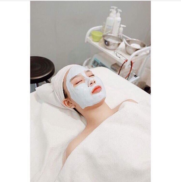 100gr Bột mặt nạ tươi colagen tinh chất bạc hà cao cấp chuyên dùng trong Spa uy tín ( Mask dẻo chính hãng ) Handmade