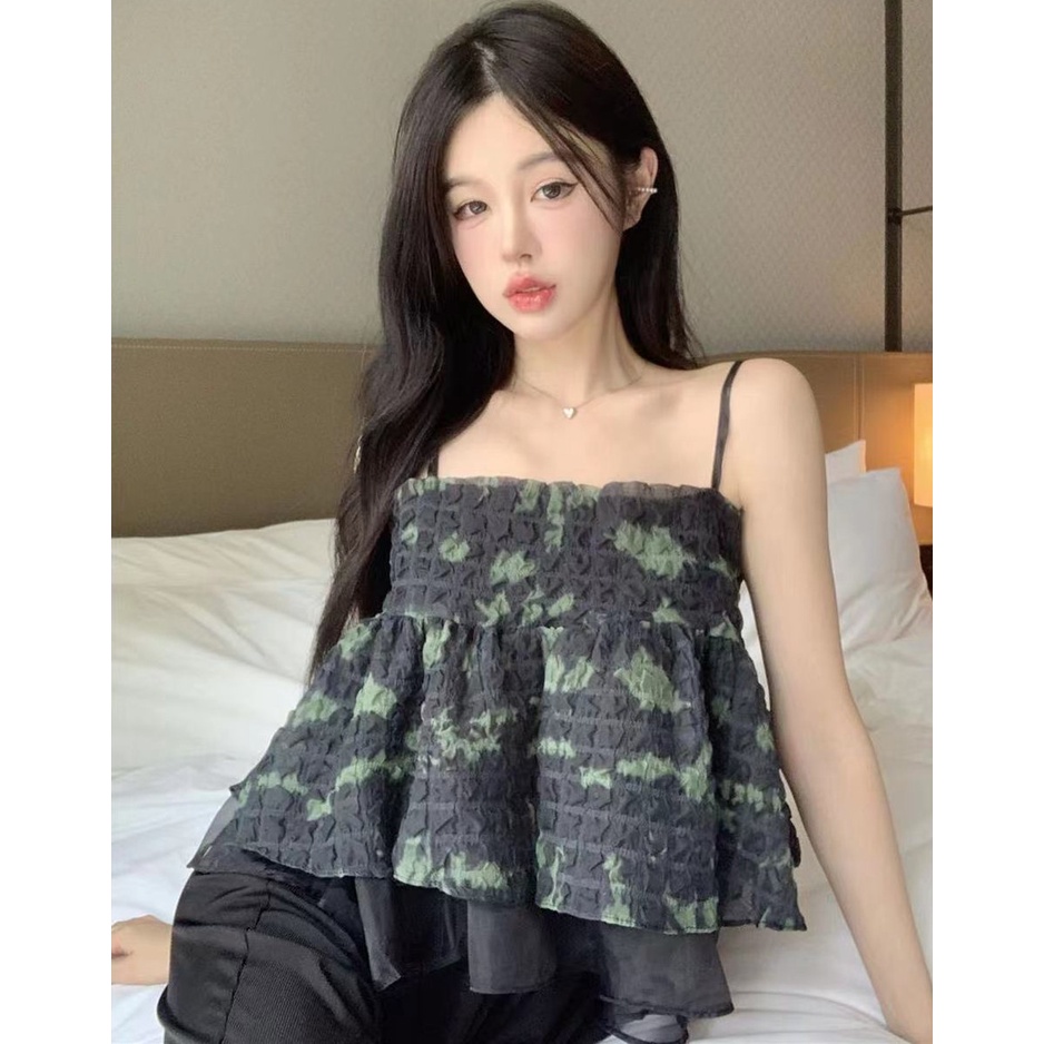 Áo Hai Dây Dáng Rộng Thời Trang Mùa Hè Quyến Rũ Cho Nữ