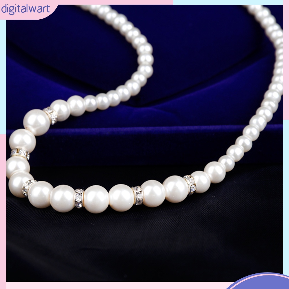 Bộ trang sức bằng hợp kim đính đá / ngọc trai giả sang trọng hợp thời trang cho phái nữ