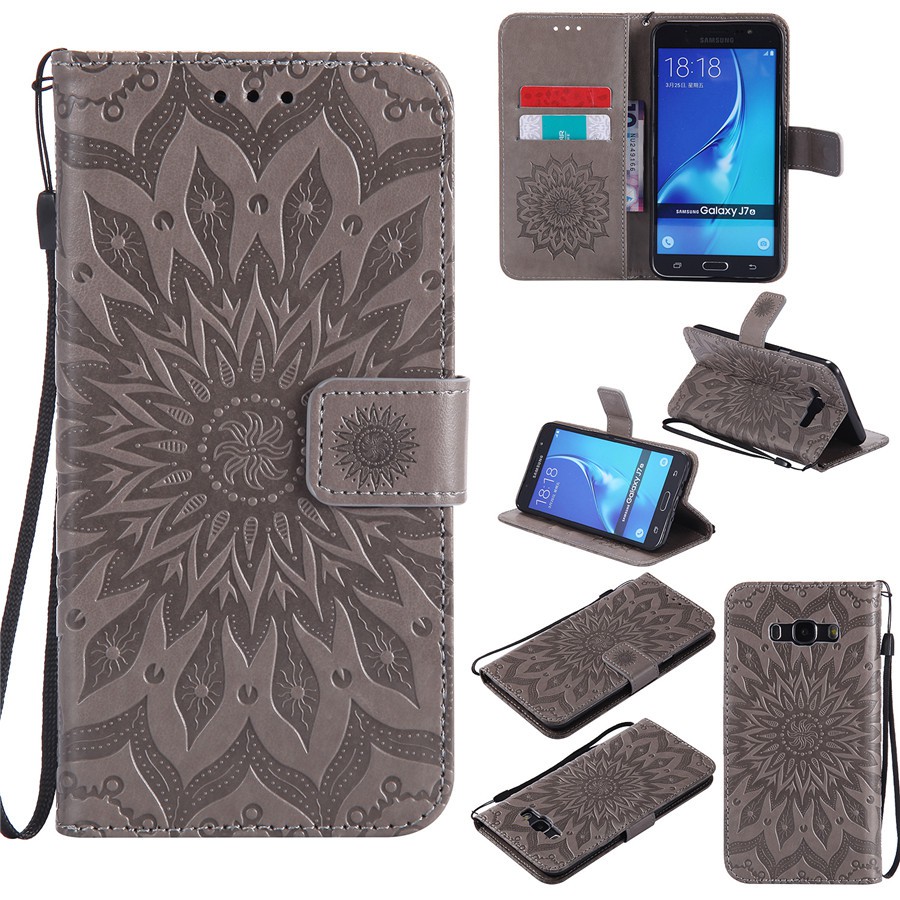 Bao da điện thoại hình hoa hướng dương cho Samsung J7/J7（2016）/J7 Prime | BigBuy360 - bigbuy360.vn
