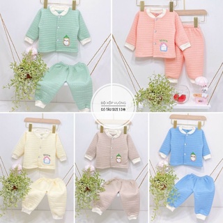 Bộ xốp trần bông thu đông cho bé sơ sinh