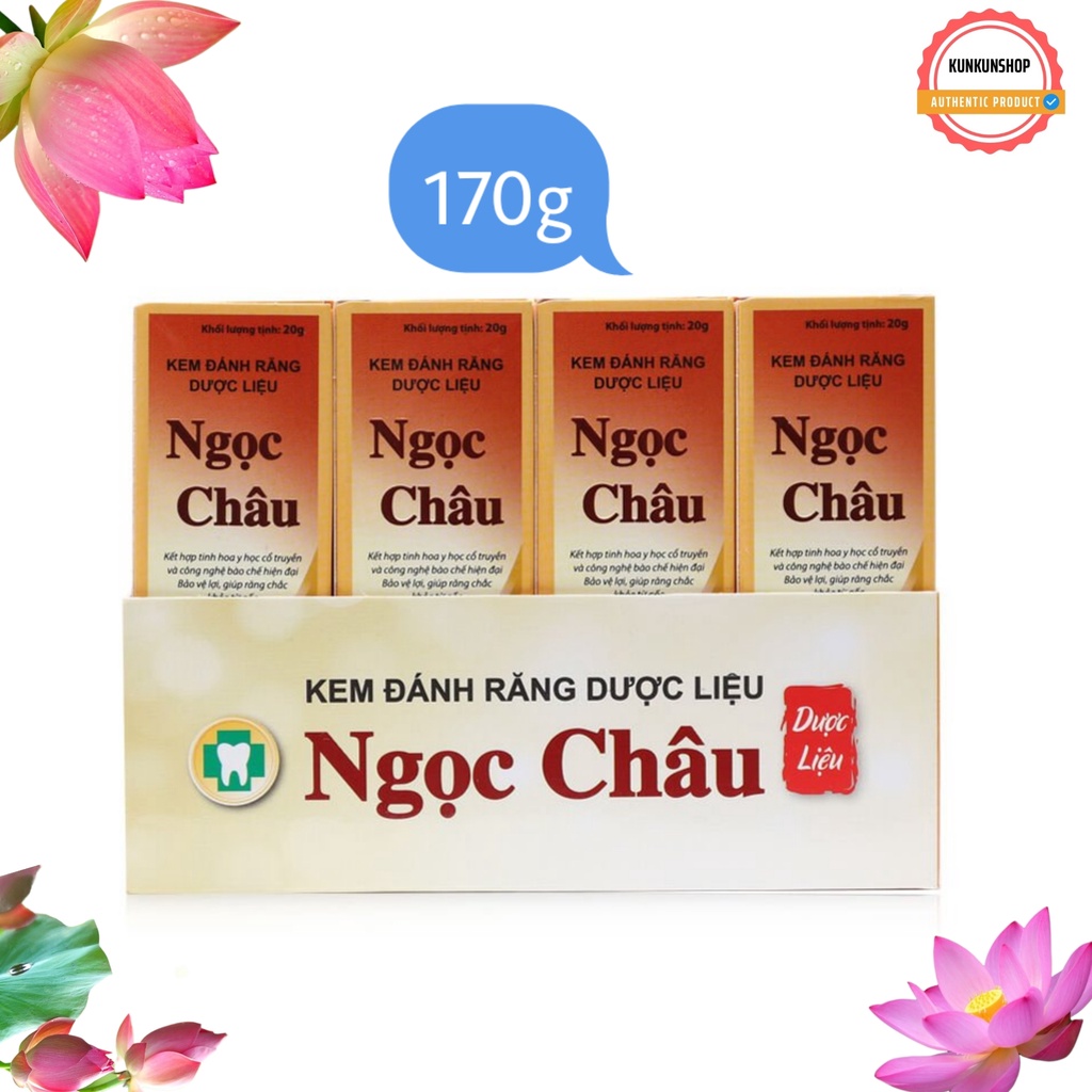 ✔️CHÍNH HÃNG✔️ Ngọc châu kem đánh răng dược liệu 170g truyền thống