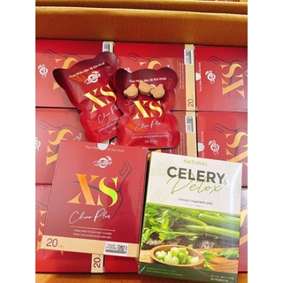 Socola giảm cân XS Choco Plus hộp 20 viên tặng thạch detox Celery