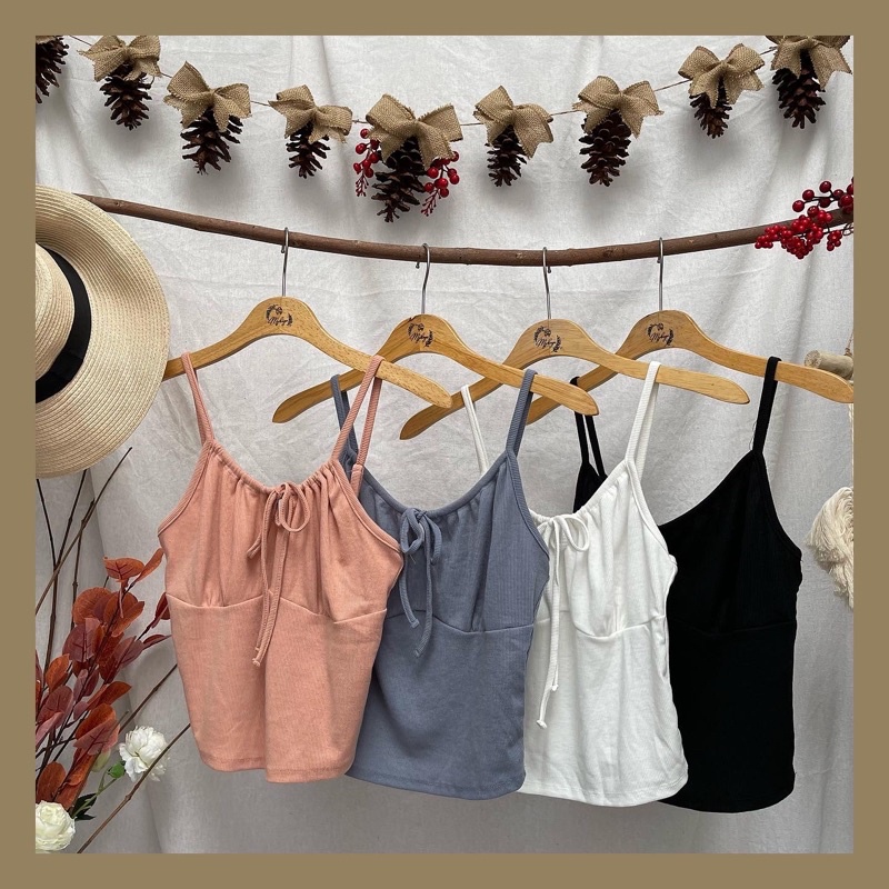 Áo Croptop Dây Cột Nơ ACTIVE