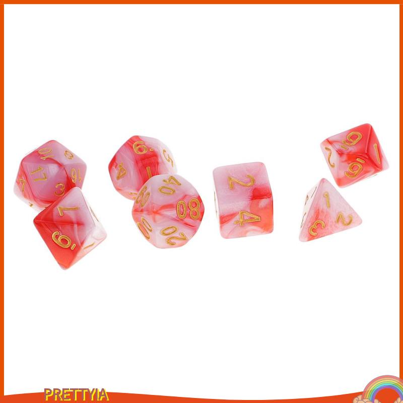 Set 7 Viên Xúc Xắc Đa Diện Cho D & D TRPG MTG Party