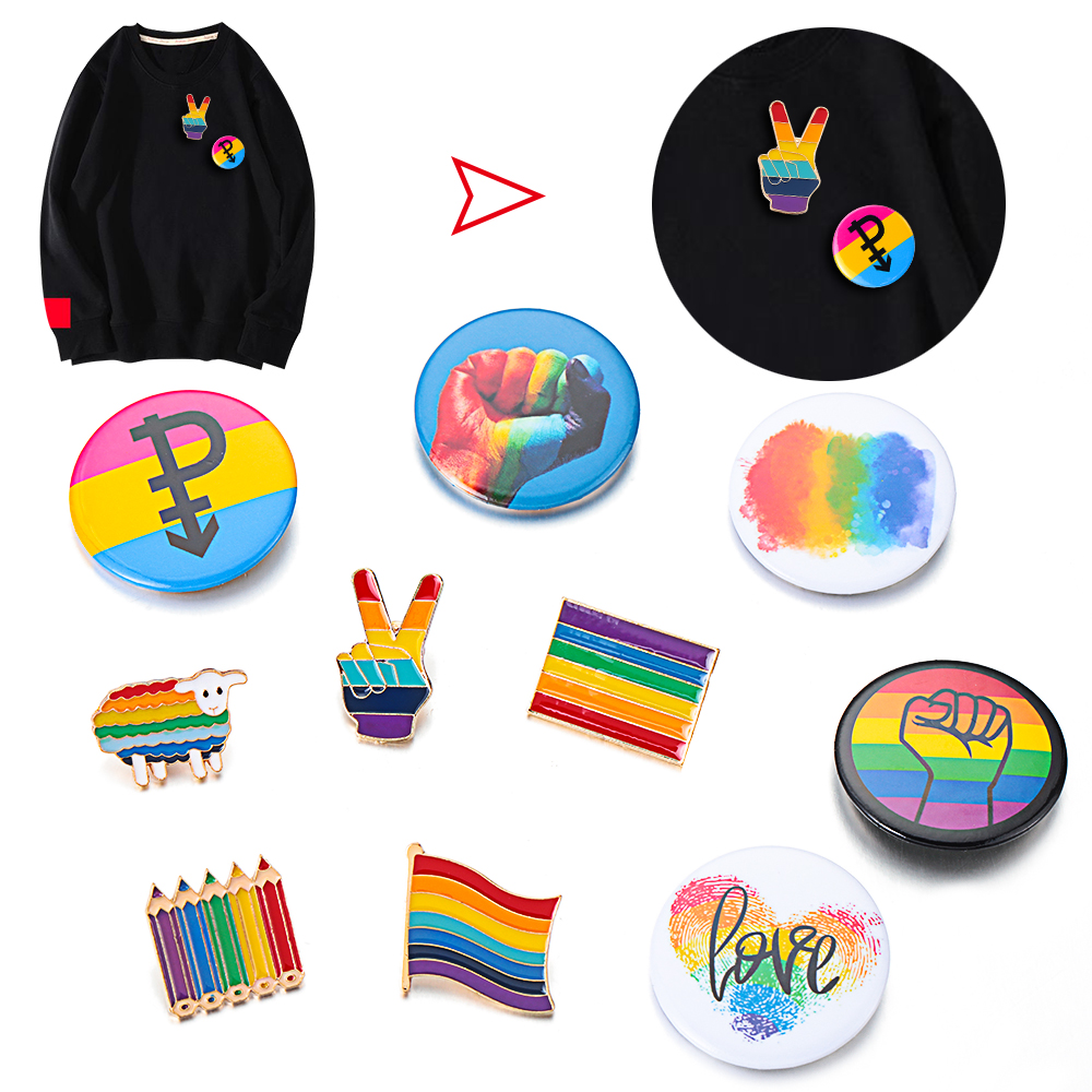 Trâm Cài Áo Hình Cầu Vồng Mihan1 Thời Trang