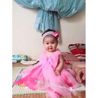 VÁY BÉ GÁI TẶNG CÀI TÓC