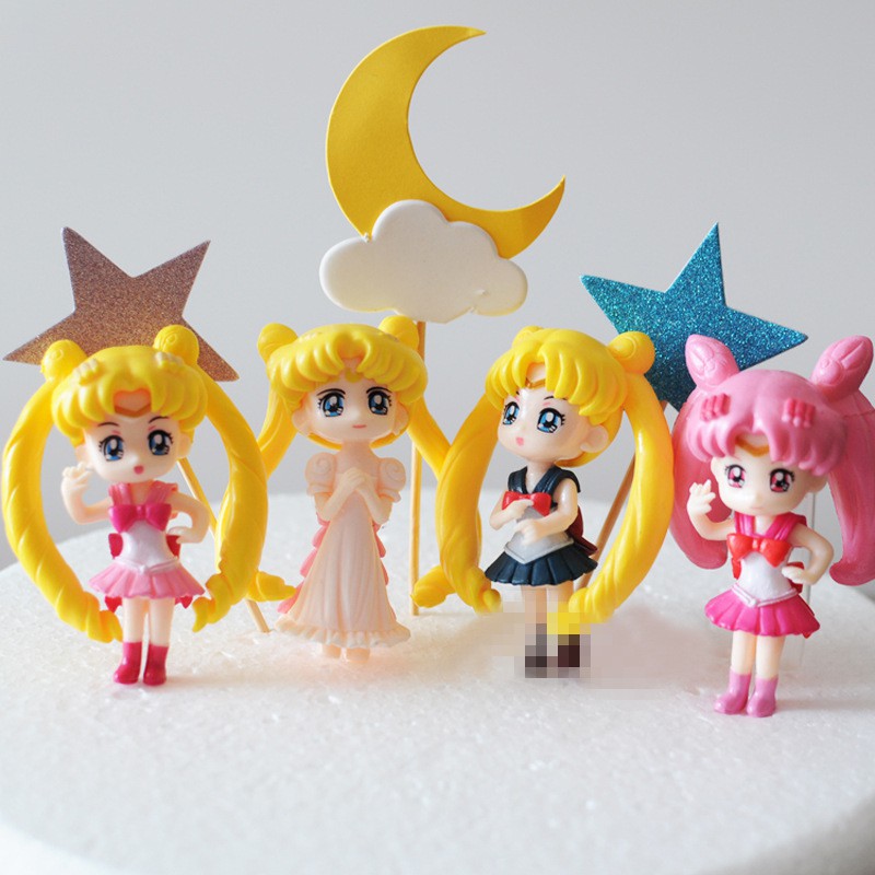 Bộ mô hình 5 nhân vật Thủy thủ mặt trăng - Sailor Moon