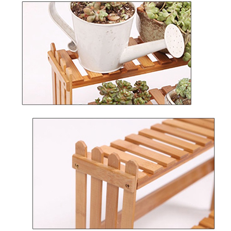 Kệ Gỗ Tre 2 Tầng Đựng Lọ Gia Vị Sắp Xếp Gọn Gàng Trang Trí Nhà Cửa