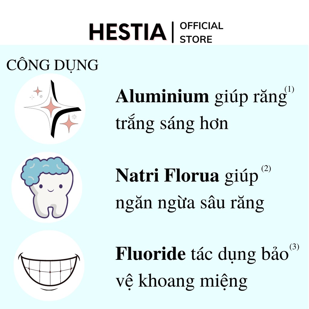 Bột tẩy trắng răng cấp tốc từ Anh Quốc EUCRYL 50g hương bạc hà Giúp Thơm Và sáng bóng chính hãng chăm sóc sắc đẹp Hestia