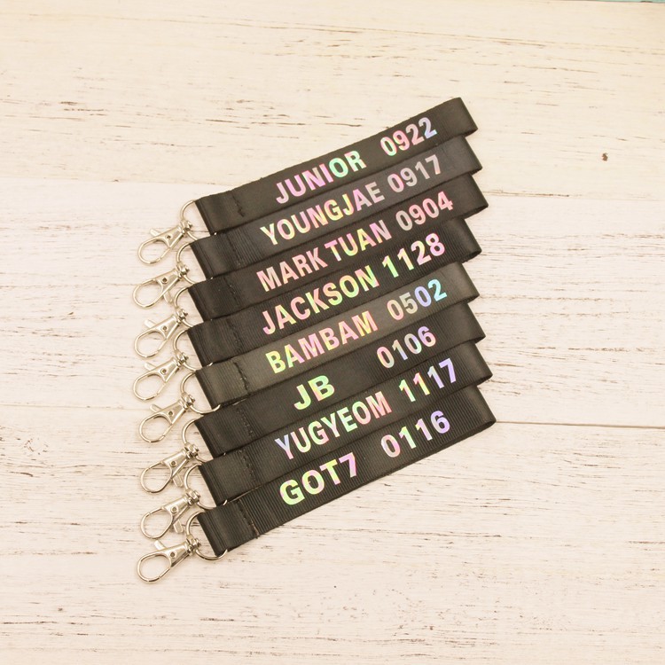 Dây treo Nametag got7 nametag ikon seventeen strap phụ kiện thần tượng