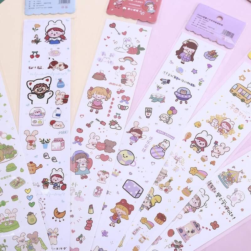 Sticker04 Hình dán 2in1 nhiều hình xinh