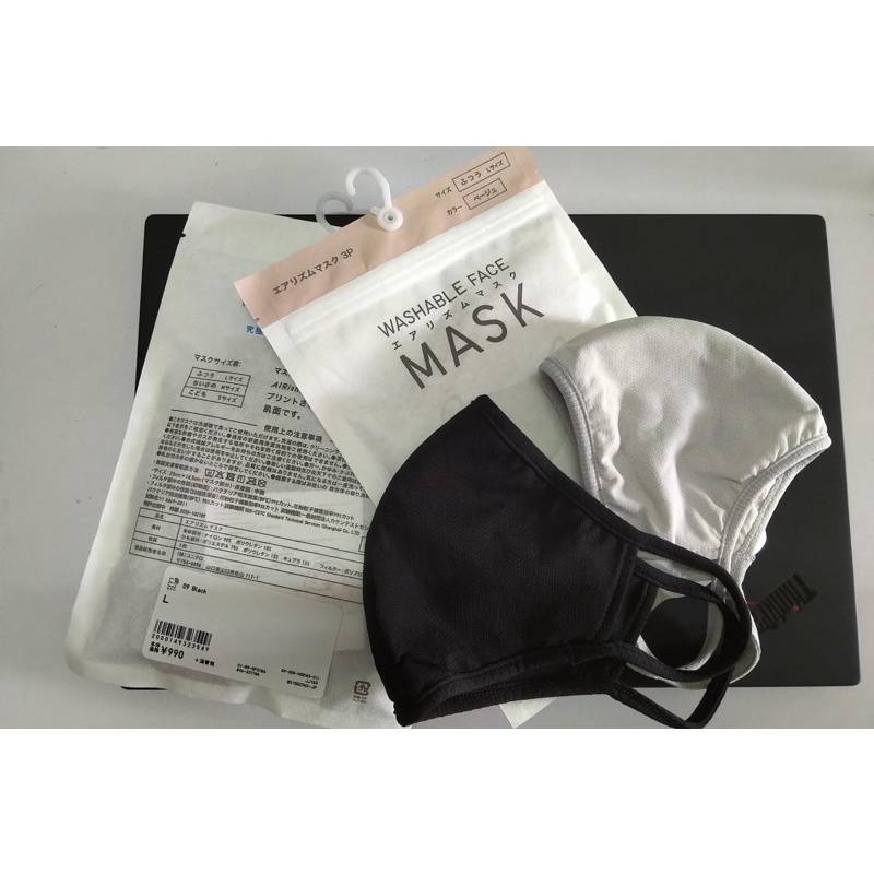 Khẩu trang Airism uniqlo thoáng mát set 3c
