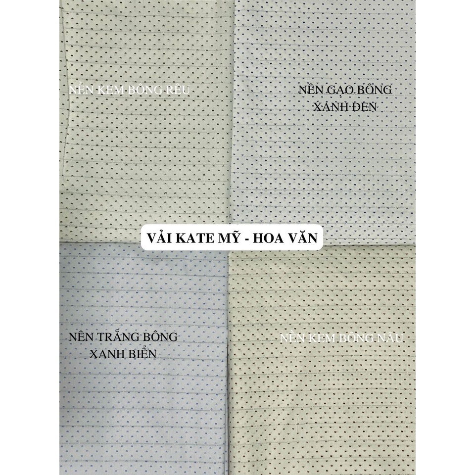 VẢI KATE MỸ - HOA VĂN (KHỔ 1M2) -DÒNG VẢI CÔNG SỞ