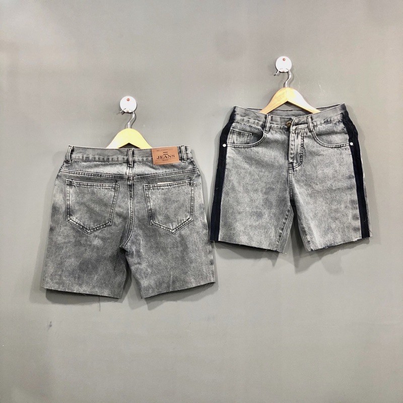 QUẦN SHORT JEANS 2 SỌC ( có hình chụp thật )