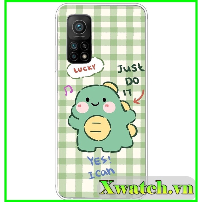 Ốp lưng silicon Xiaomi Redmi Note 11 4g Note 11S  Note 11 pro 4g DGW  in hình Khủng long