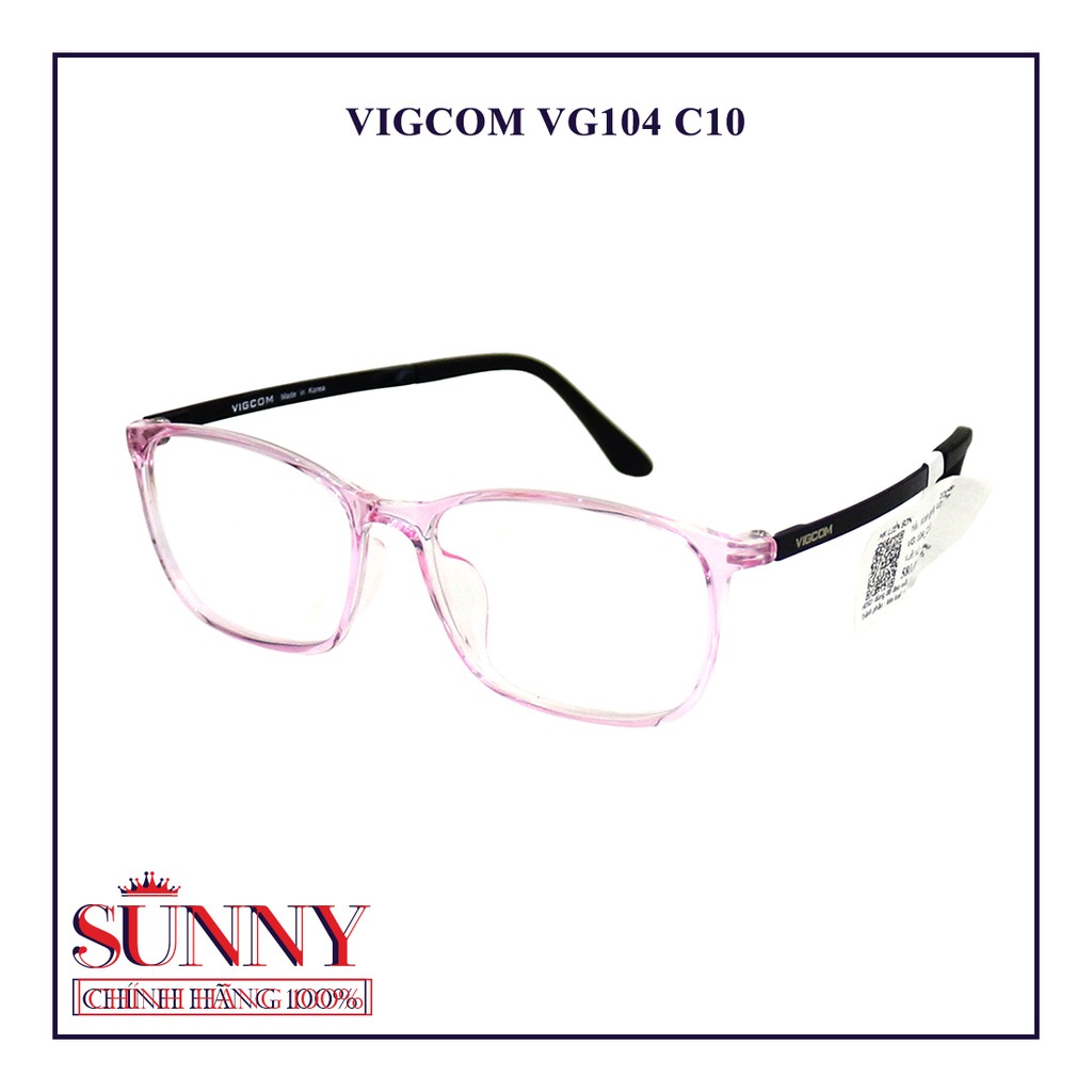 Gọng kính nam nữ thời trang Vigcom VG104 (PHẦN 2) nhiều màu chính hãng, thiết kế dễ đeo bảo vệ mắt