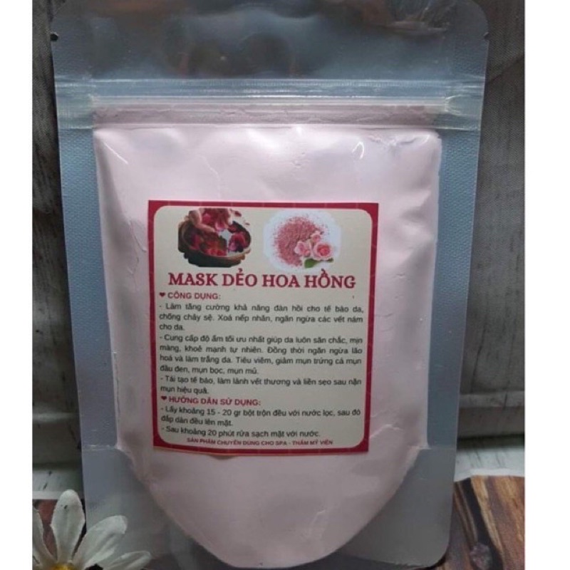 100gr dẻo hoa hồng đắp mặt nạ handmed