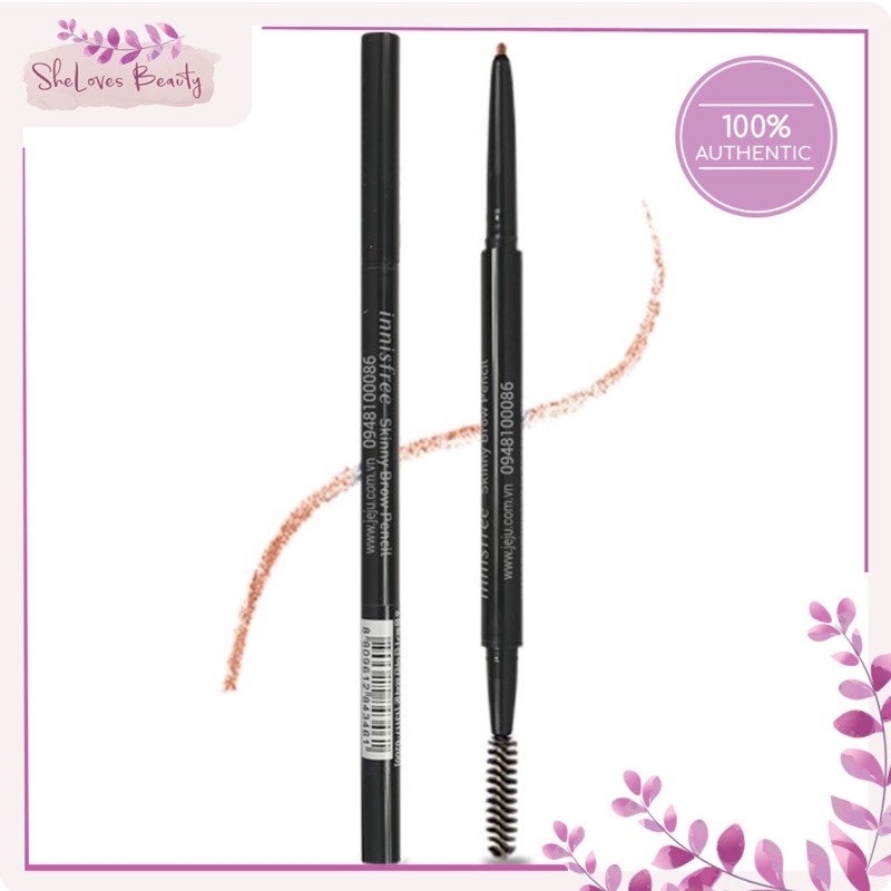 Chì kẻ mày siêu mảnh Innisfree Skinny Brow Pencil