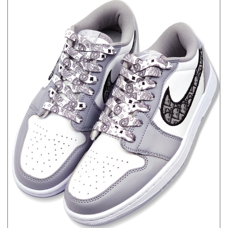 Aj1 Air Force No. 1 AF1 Dây Giày Cổ Cao Thấp In Họa Tiết Hoa Màu Đen / Đỏ / Vàng / Hồng / Gradient Sáng Tạo Hợp Thời Trang Cho