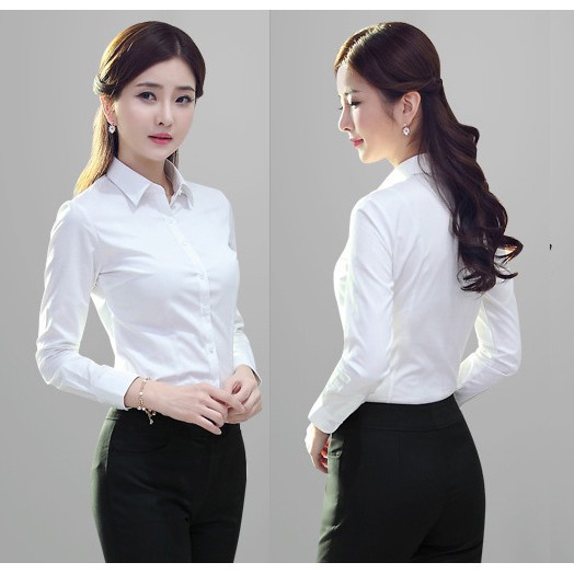 Áo sơ mi trắng TRƠN BASIC UNISEX không nhăn, không nhàu