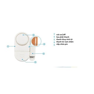combo 2 bộ chuông báo chống trộm mini