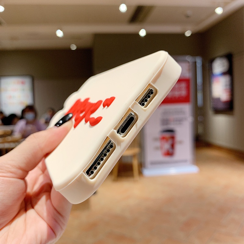 Ốp Điện Thoại Silicone Mềm Hình Popeye 3D Cho iPhone 14 Pro Max 13 Pro Max 12 Pro Max 11 Pro Max 6 6s 7 8 Plus SE 2020 XR Xs Max