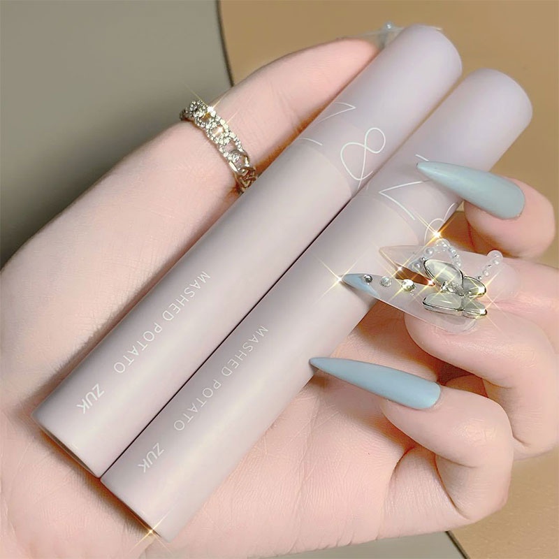 Herorange Mỏng cát mờ nhung môi bùn rỉ sét màu đỏ nâu học sinh trang điểm son môi nữ