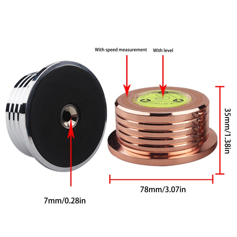 Đầu giữ ổn định đĩa than 50Hz LP bằng hợp kim nhôm chuyên dụng cao cấp