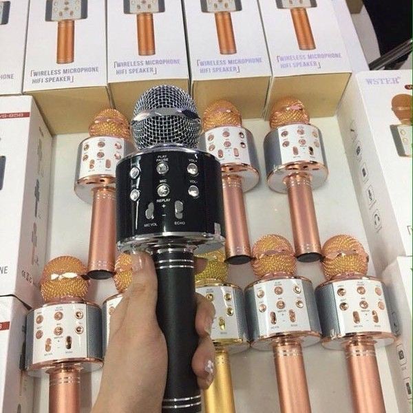 [XÃ KHO] MIC KARAOKE BLUETOOTH WS-858, Q7 CỰC HAY [HCM]