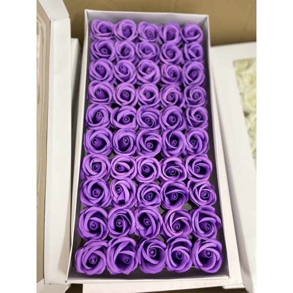 hộp 50 bông hoa sáp 3-4 lớp hàng loại 1