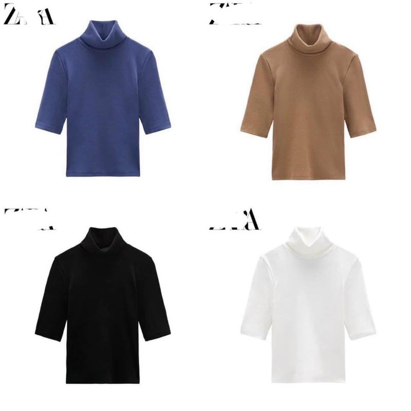 [Freeship đơn từ 0đ] ] Áo thun tay lỡ cổ lọ nữ hàng vnxk💥Áo len thun nữ dáng ôm cổ lọ siêu xinh💥{free ship} | BigBuy360 - bigbuy360.vn